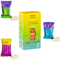 Цукерка мікс 3 смаків  Verde&Pesivima Collagen 75 г ТМ Verde