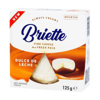 Сир Briette dulce de leche з карамеллю 125г
