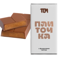 Плиточка з фундуковою пастою 100 г ТМ ТОМ