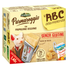 Дитячий перекус Parmareggio ABC тараліні+сир пармеджан