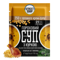 Суп гороховий з куркою саше 40 г ТМ Street Soup