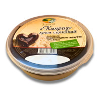 Крем сирковий "Каприз" із шоколадною глазур\'ю 10% 430 г ТМ Зарог