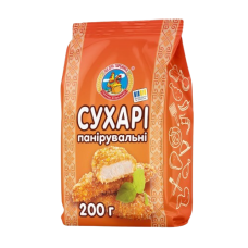 Паніровка "Сухарі панірувальні" в пакеті 200 г Козуб