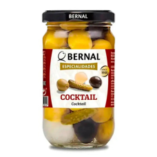 Оливки Bernal Коктейль з оливок 300 г,(суха вага 180 г)