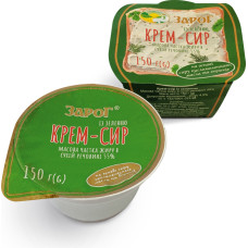 Крем-сир із зеленню 55% 150 г ТМ Зарог