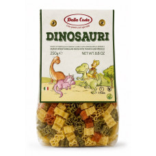 Макарони DALLA COSTA Dinosauri з томатом і шпинатом 250г