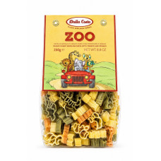 Макарони DALLA COSTA Zoo Pasta з томатом і шпинатом 250г