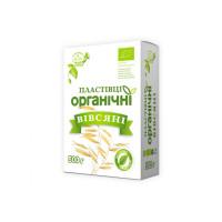 Пластівці вівсяні різані органічні в коробці 500 г ТМ Козуб