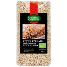 Крупа гречана необсмажена органічна 400 г ТМ Organic Country