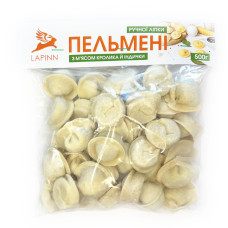 Пельмені з м'яса кролика та індика 500г ТМ Lapinn