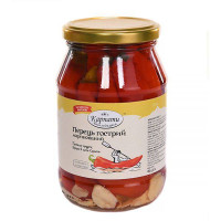 Перець гострий маринований 450 г ТМ Карпати насолоджуйся