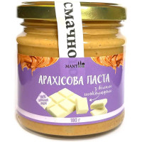 Паста арахісова з білим шоколадом 180 г ТМ Manteca