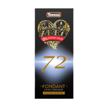 68 Шоколад Torras Zero чорний 72% какао без цукру 100г