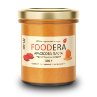 Арахісова паста кранч з медом 330 г ТМ Foodera