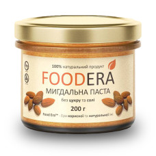 Мигдальна паста без цукру та солі 200 г ТМ Foodera