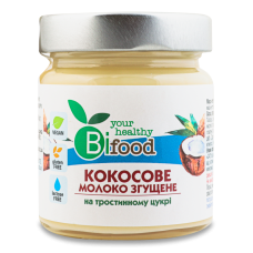 Кокосове згущене молоко на тростинному цукрі 240 г TM Bifood