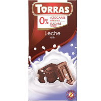 559 Шоколад Torras молочний без цукру 75г