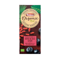 Шоколад чорний  Organic годжі та асаї 100 г ТМ Torras