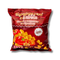 Палички кукурудзяні з паприкою і арахісом 120 г ТМ СМ