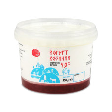 Йогурт козиний Полуничне варення 350г  Capretta