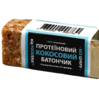 Протеїновий батончик "Кокосовий" без цукру 50 г ТМ Foodera