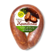 Ковбаса рослинна " Краківська" 390 г ТМ Vegetus