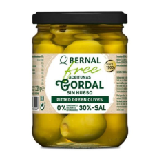 Оливки Bernal Гіганти без кістки і оцту 436г (суха вага 220г)