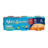 Тунець в власному соці 3х80 г ТМ Mare Aperto