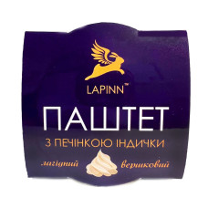 Паштет з печінки індички 95г TM Lapinn