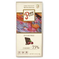 Шоколад чорний Pure Delight з вишнею 90 г ТМ Steviasun