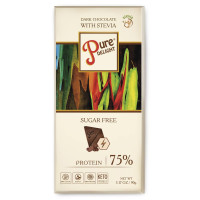 Шоколад чорний Pure Delight з протеїном 90 г ТМ Steviasun