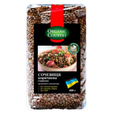 Сочевиця коричнева (червона) органічна 400 г ТМ Organic Country