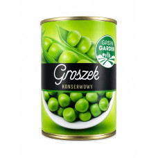 Горошок зелений консервований Green Garden 400/240г