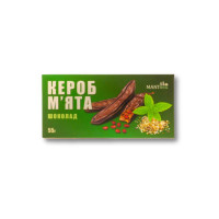 Шоколад кероб м\'ята- конопля 55 г ТМ Manteca