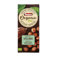 726 Шоколад Torras Organic чорний з фундуком 100г