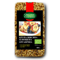 Крупа вівсяна плющена органічна 400г Organic Country