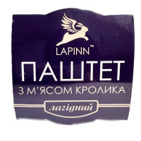 Паштет з м'яса кролика 95г TM Lapinn