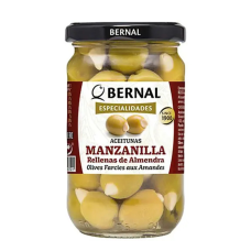 Оливки Bernal фаршировані мигдалем 300г (суха вага 180г)