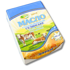 Масло "Селянське"  72,5% 200 г ТМ Зарог