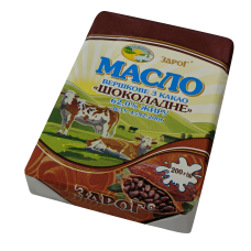 Масло "Шоколадне" 62% 200 г ТМ Зарог