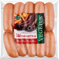 Сейтан ковбасний "Шпикачки" 300 г ТМ  Vegetus