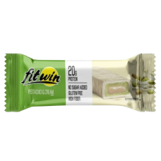 Батончик PISTACHIO&CREAM з начинкою, БЕЗ ЦУКРУ 60 г 33% ТМ FIT WIN
